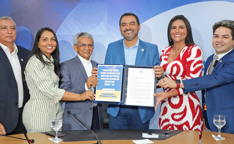 Governador Wanderlei Barbosa assina PL que institui o Fundo Estadual para os Direitos da Pessoa Idosa