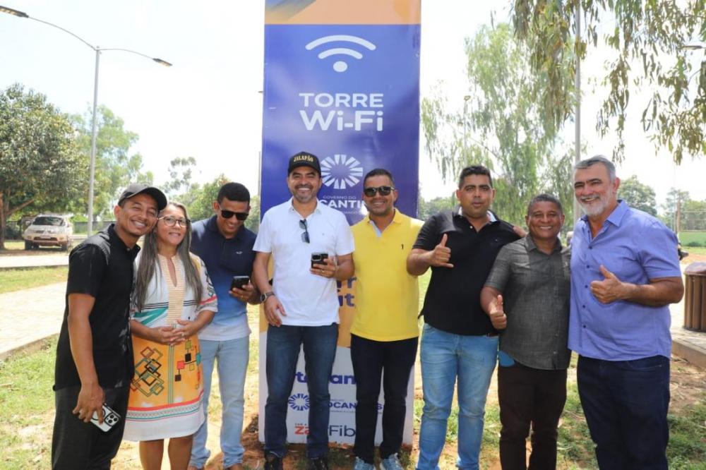 Amélio prestigia entrega das primeiras torres de internet grátis para comunidades do Tocantins