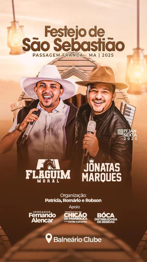 O Cantor Tocantinense Jonatas Marques faz show em Passagem Franca Maranhão