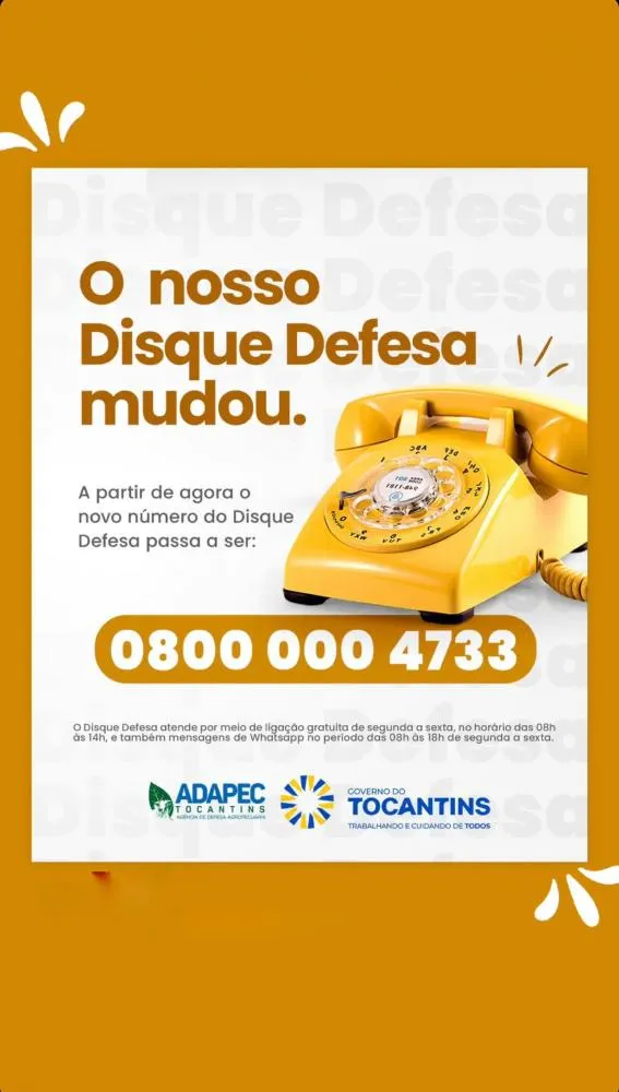Adapec divulga novo telefone do Disque Defesa 