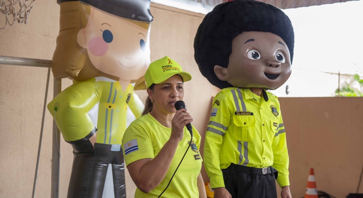 Campanha ‘No Trânsito, escolha a vida’, alcança mais de 100 alunos em escola particular da Capital