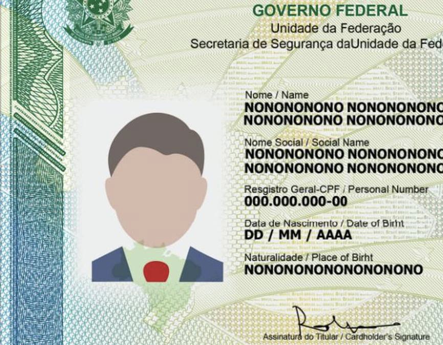 Nova carteira de identidade será emitida sem informação sobre sexo
