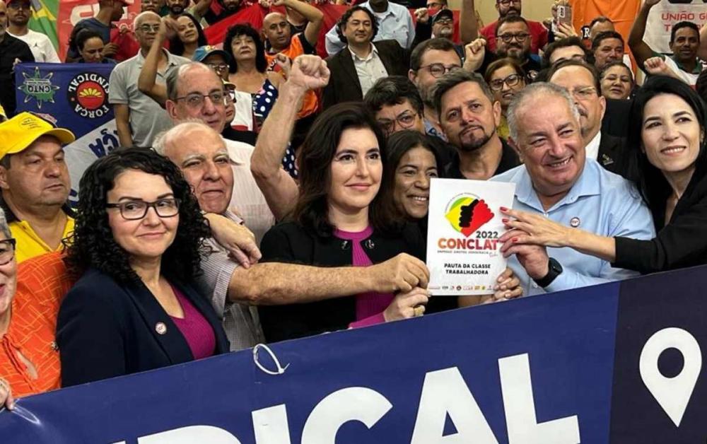 Simone Tebet recebe propostas dos trabalhadores para o Plano Plurianual e pede apoio à reforma tributária