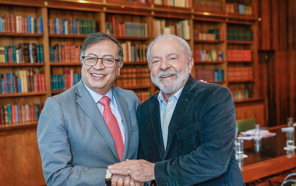 Lula e Gustavo Petro se reúnem na Colômbia para discutir a Amazônia